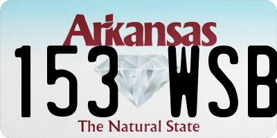 AR license plate 153WSB