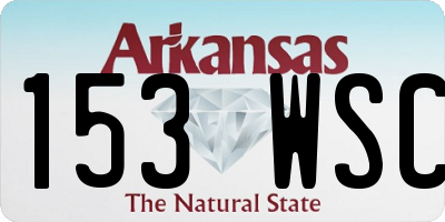 AR license plate 153WSC