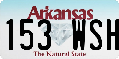 AR license plate 153WSH