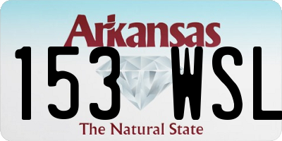 AR license plate 153WSL