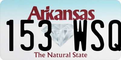 AR license plate 153WSQ