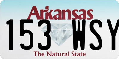 AR license plate 153WSY