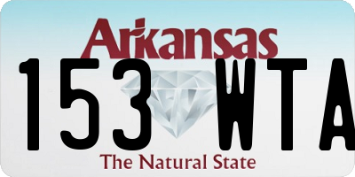 AR license plate 153WTA