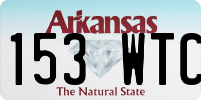 AR license plate 153WTC