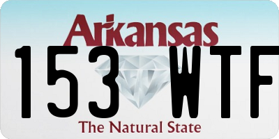 AR license plate 153WTF