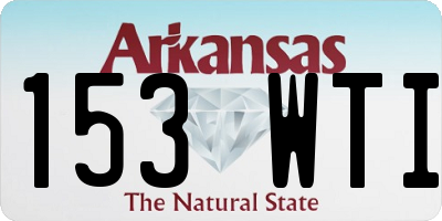 AR license plate 153WTI