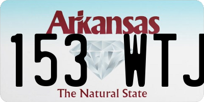 AR license plate 153WTJ