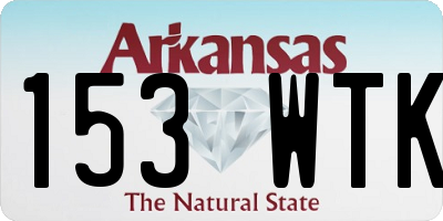 AR license plate 153WTK