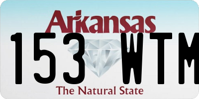 AR license plate 153WTM