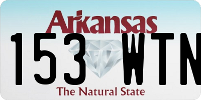 AR license plate 153WTN