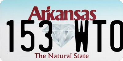 AR license plate 153WTO