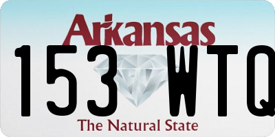 AR license plate 153WTQ