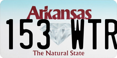 AR license plate 153WTR