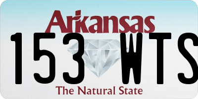 AR license plate 153WTS