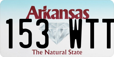 AR license plate 153WTT