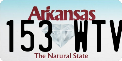 AR license plate 153WTV