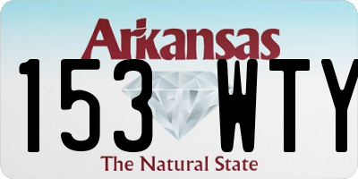 AR license plate 153WTY