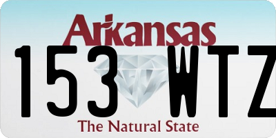 AR license plate 153WTZ