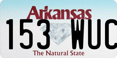 AR license plate 153WUC