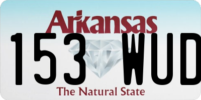 AR license plate 153WUD