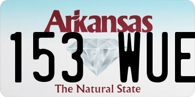 AR license plate 153WUE