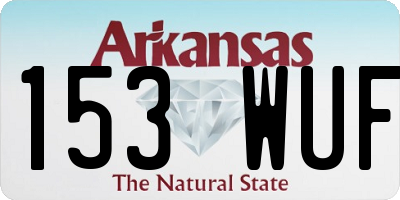 AR license plate 153WUF