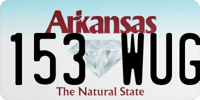 AR license plate 153WUG