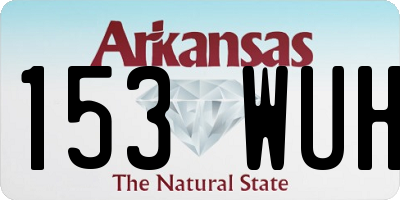AR license plate 153WUH