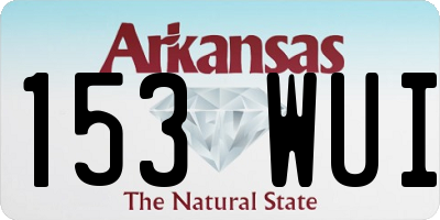 AR license plate 153WUI