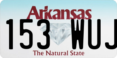AR license plate 153WUJ