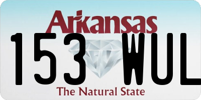 AR license plate 153WUL