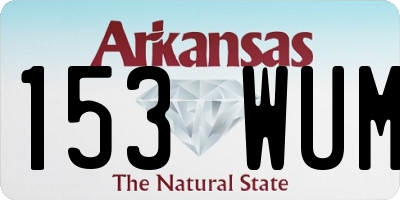 AR license plate 153WUM