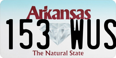 AR license plate 153WUS