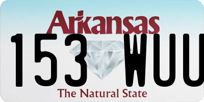 AR license plate 153WUU