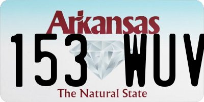 AR license plate 153WUV