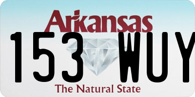 AR license plate 153WUY