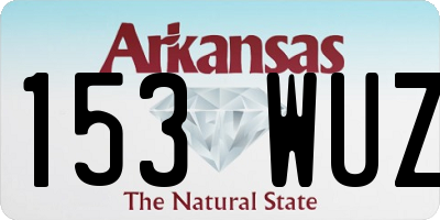 AR license plate 153WUZ