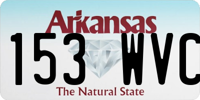AR license plate 153WVC