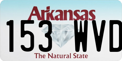AR license plate 153WVD