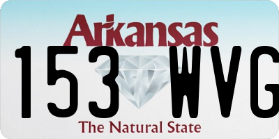 AR license plate 153WVG