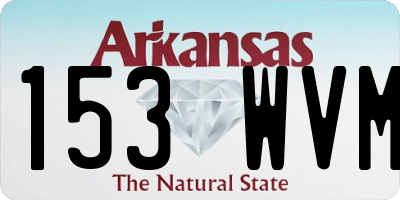 AR license plate 153WVM