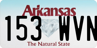 AR license plate 153WVN
