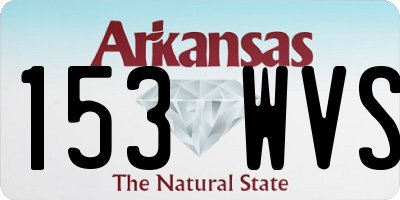 AR license plate 153WVS