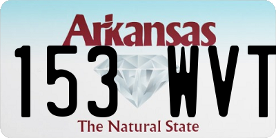AR license plate 153WVT