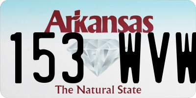 AR license plate 153WVW