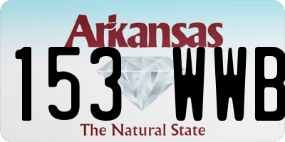 AR license plate 153WWB