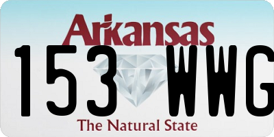 AR license plate 153WWG