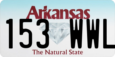 AR license plate 153WWL