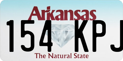 AR license plate 154KPJ