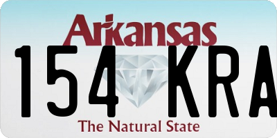 AR license plate 154KRA
